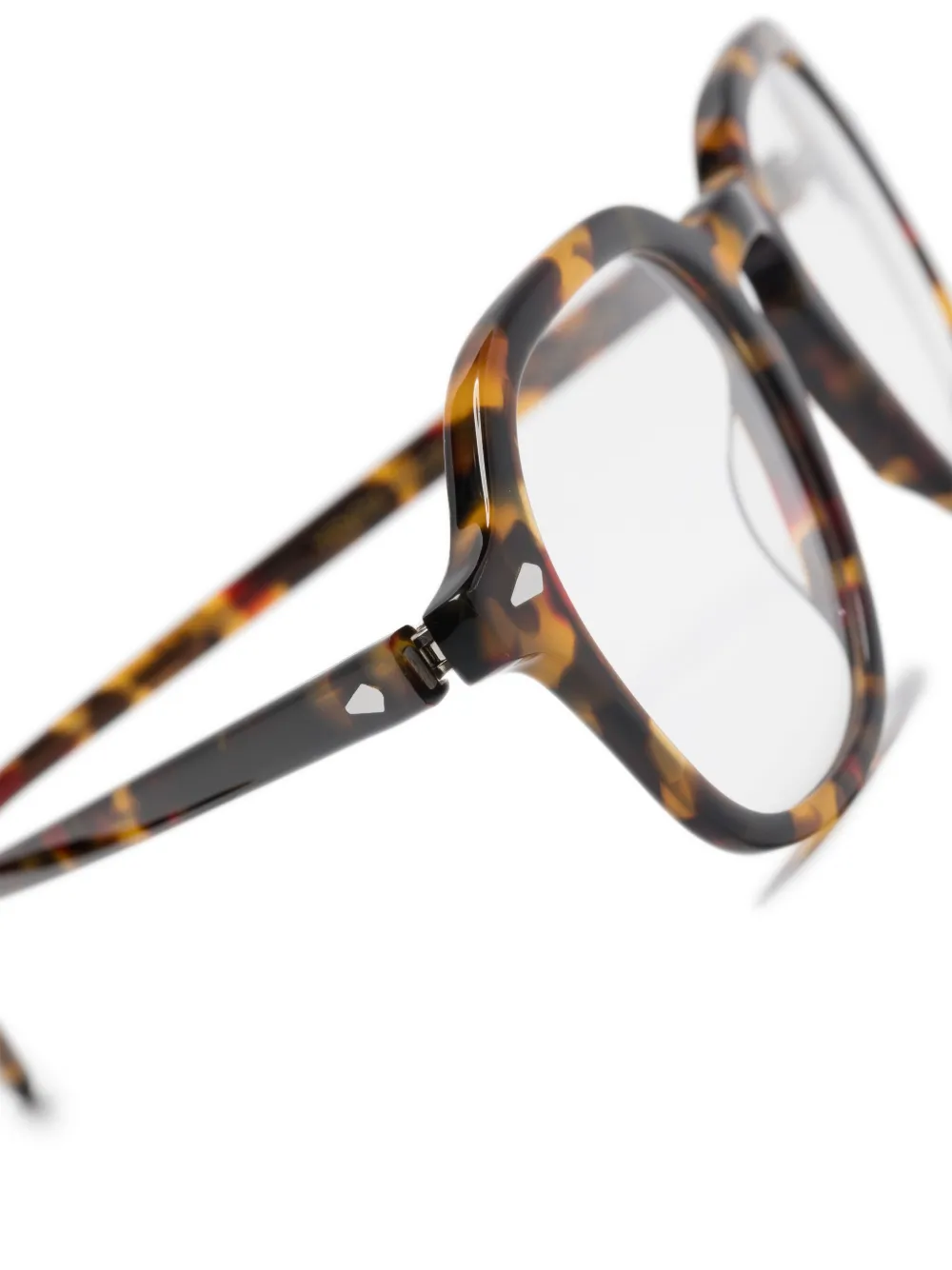 Moscot Yenem zonnebril met vierkant montuur Bruin