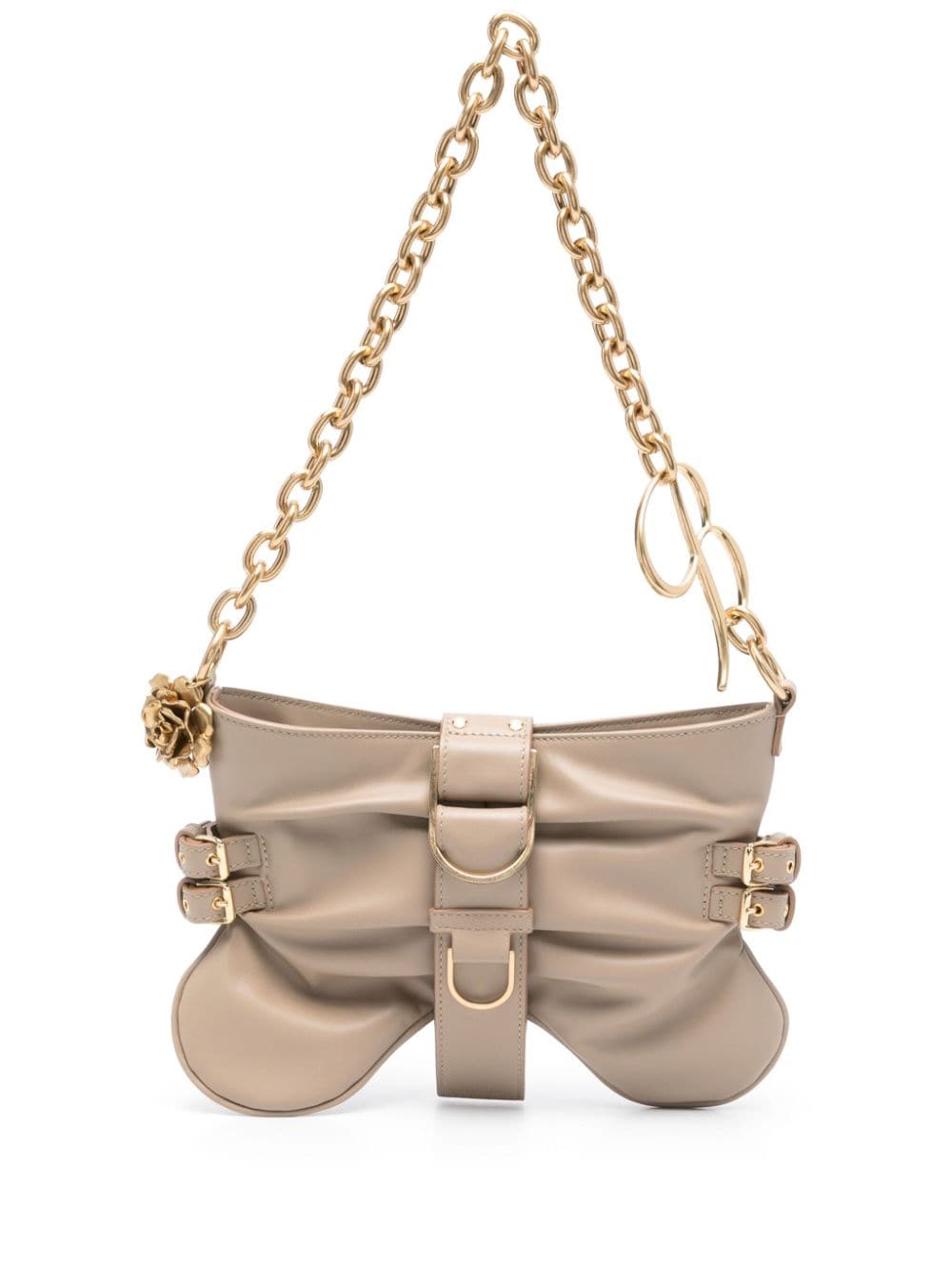 Blumarine medium Butterfly shoulder bag - Neutrals