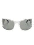Blumarine wraparound-frame sunglasses - Silver