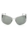 Blumarine wraparound-frame sunglasses - Silver