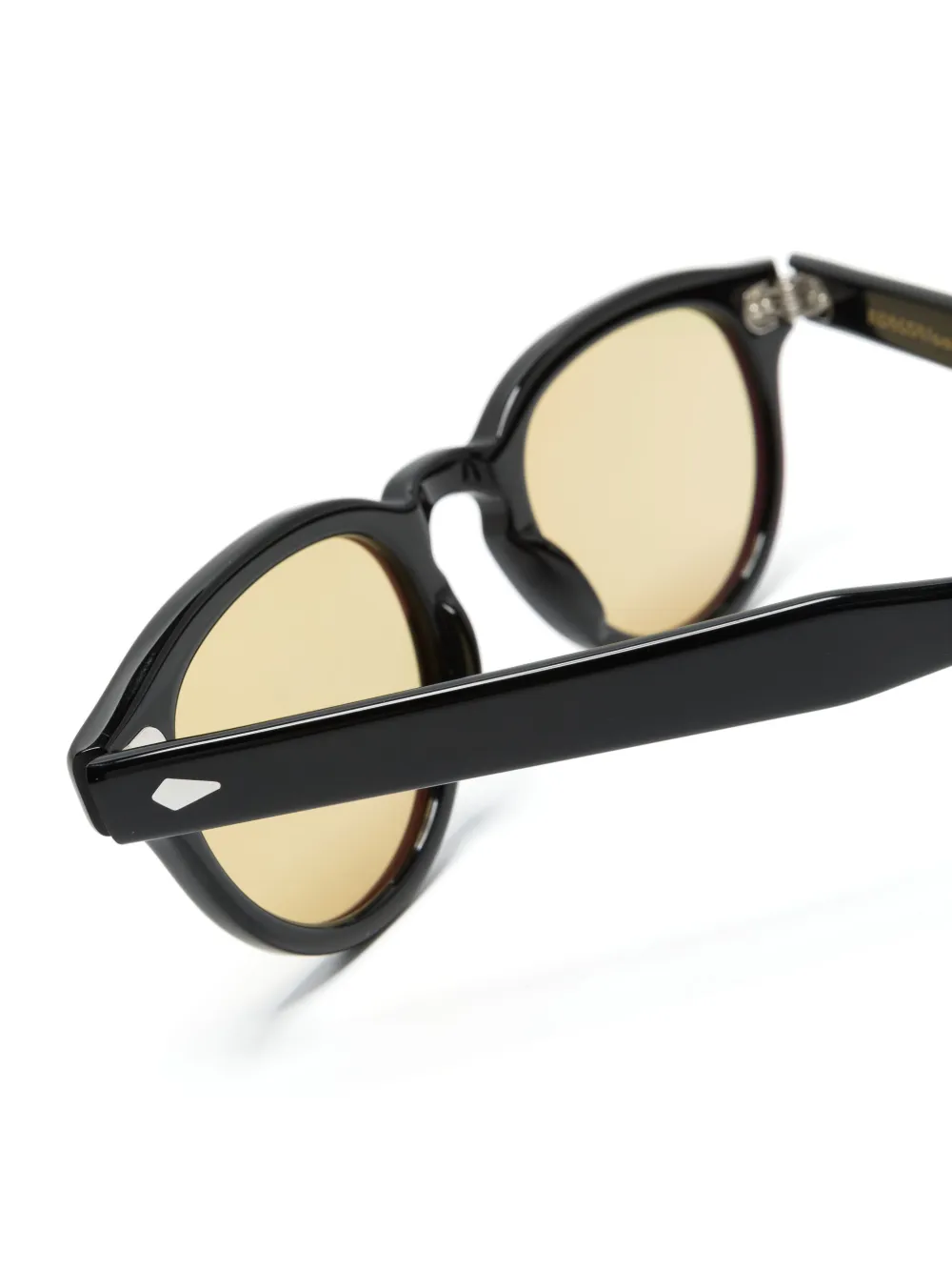 Moscot Maydela zonnebril met wikkelmontuur Zwart