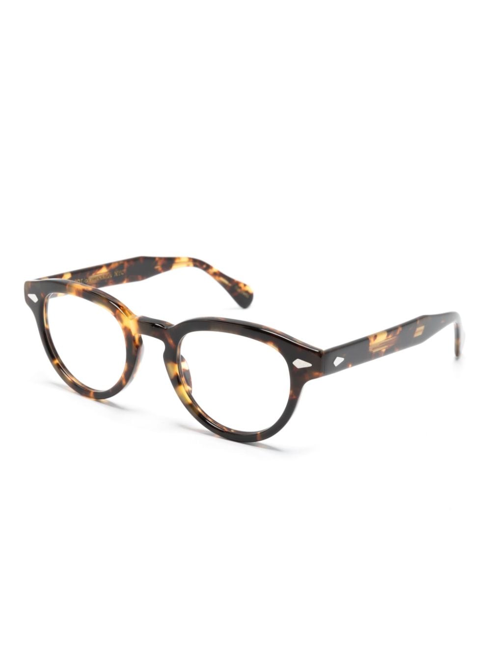 Moscot Maydela bril met wikkelmontuur - Bruin
