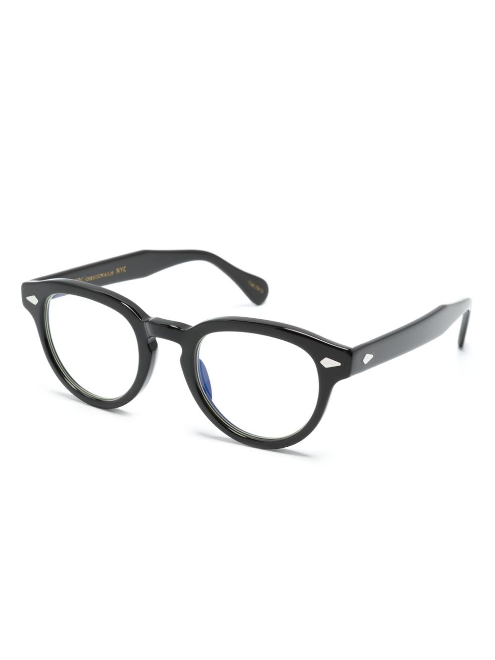 Moscot Maydela bril met rond montuur - Zwart