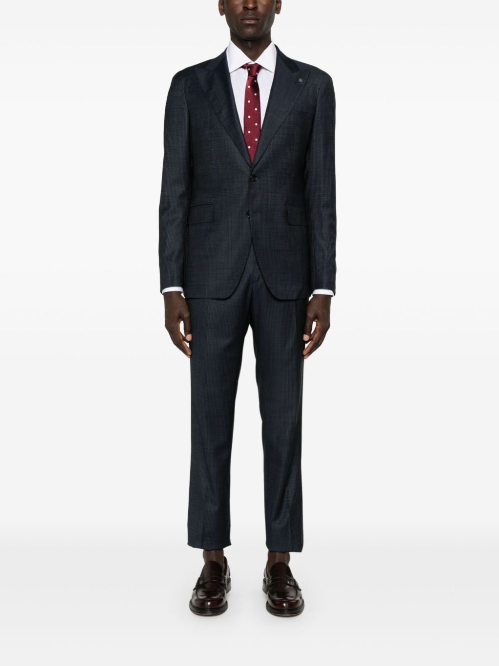 Tagliatore pinstripe single-breasted suit - Blauw