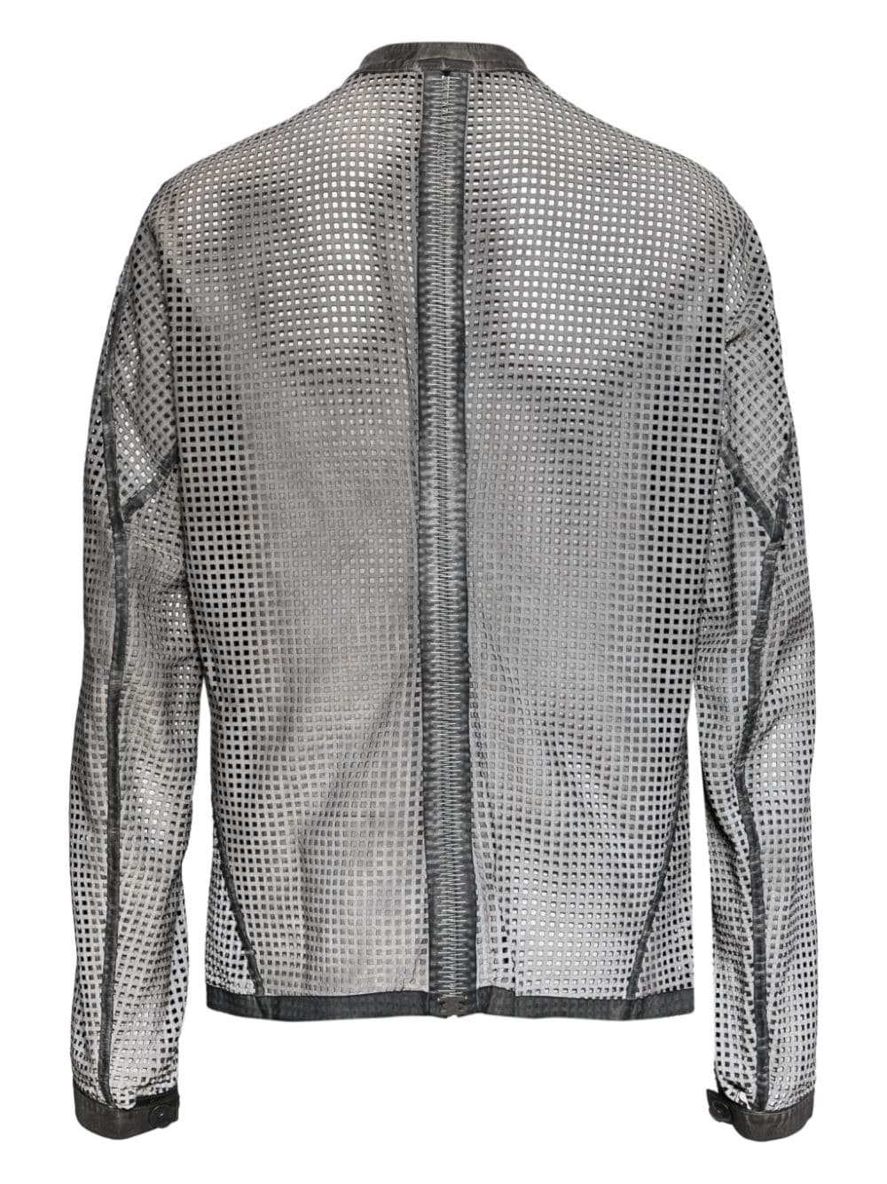 Isaac Sellam Experience grid cut-out leather jacket - Bruin