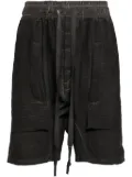 Isaac Sellam Experience gusset-detail organic cotton track shorts - Black
