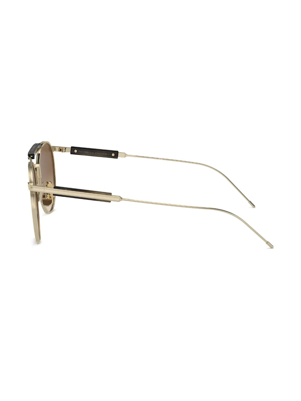  Brunello Cucinelli Bc2004st Round-frame Sunglasses - 501651 