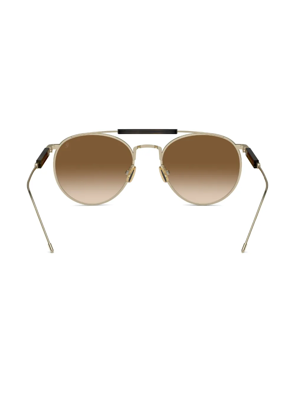 Brunello Cucinelli BC2004ST Round-frame Sunglasses in 501651, view 4