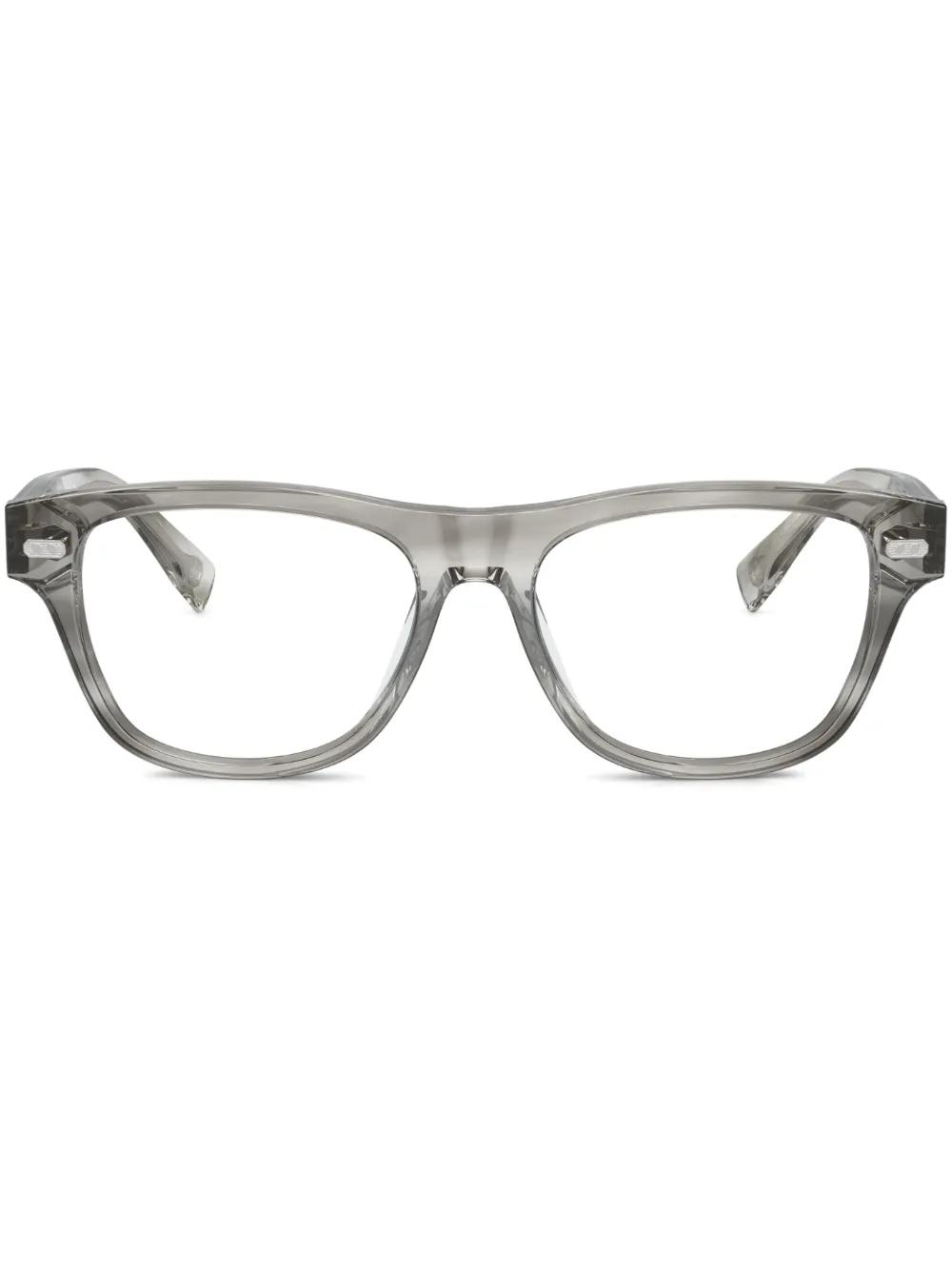Brunello Cucinelli BC3005 rectangle-frame glasses | Grey | Image 1