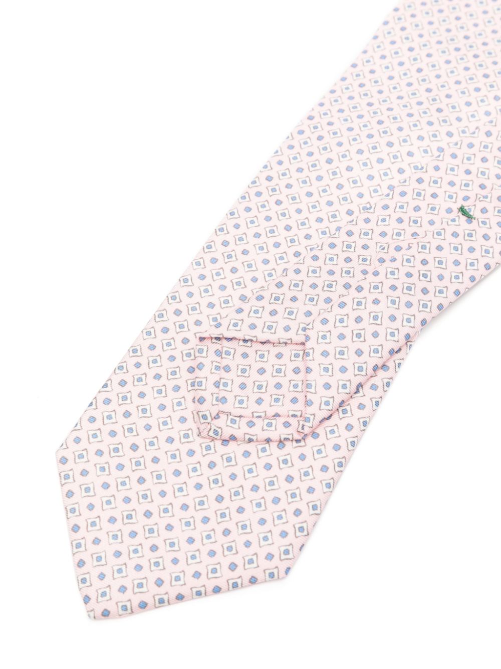 Shop Borrelli Geometric-print Silk Tie In Pink