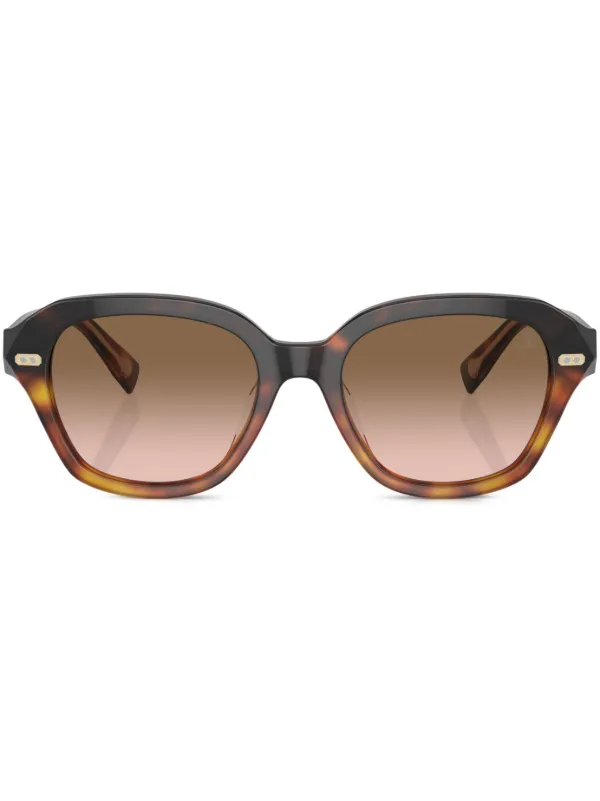 Brunello Cucinelli BC4004S Round-frame Sunglasses in Brown