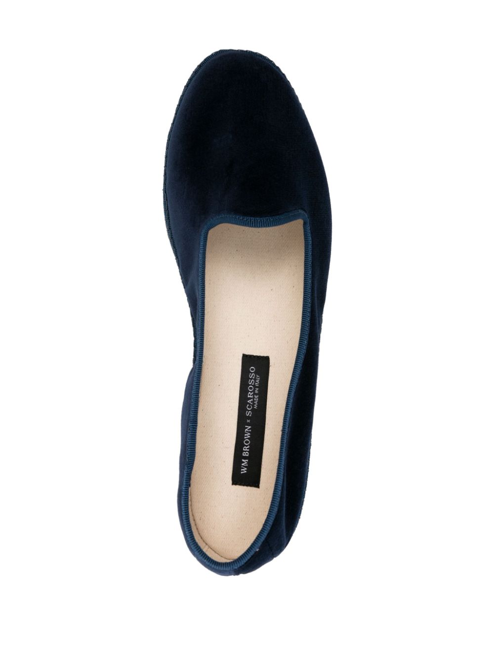 Shop Scarosso William Iv Velvet Loafers In Blue