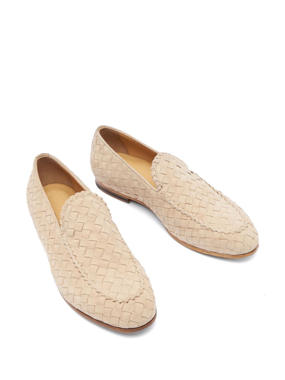 Scarosso Vittorio interwoven suede loafers Neutrals