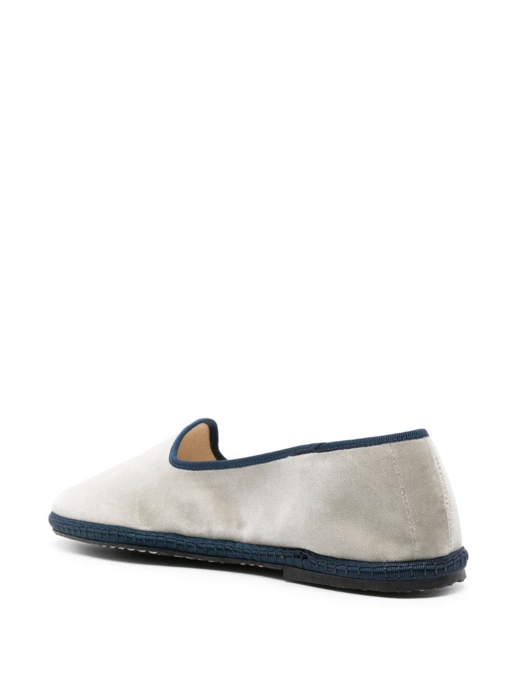 Shop Scarosso William Iv Velvet Loafers In Grey