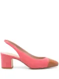 Scarosso Miranda 65mm slingback pumps - Pink