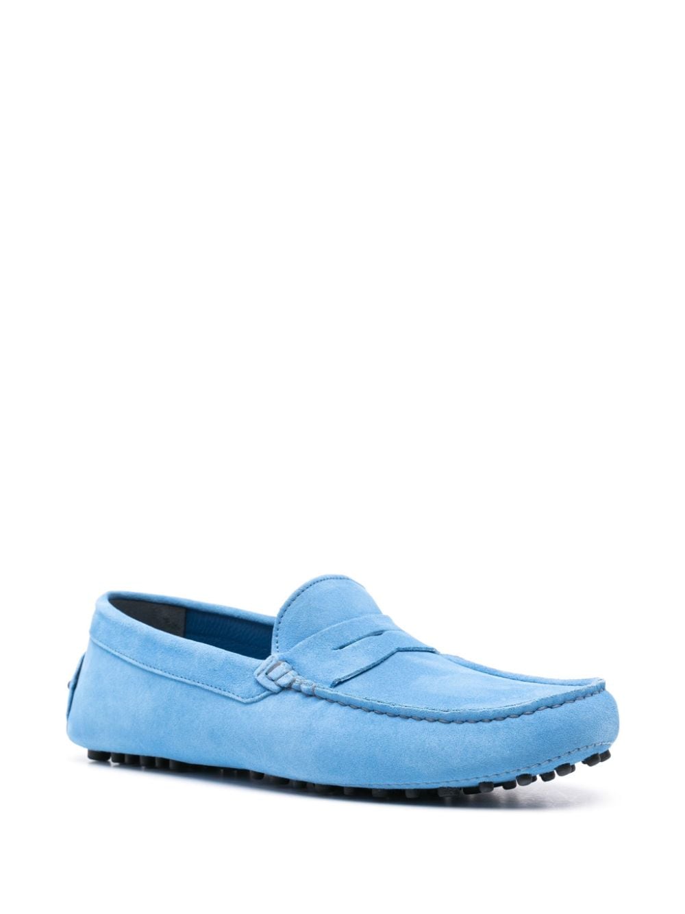 Scarosso Michael suede penny loafers - Blauw