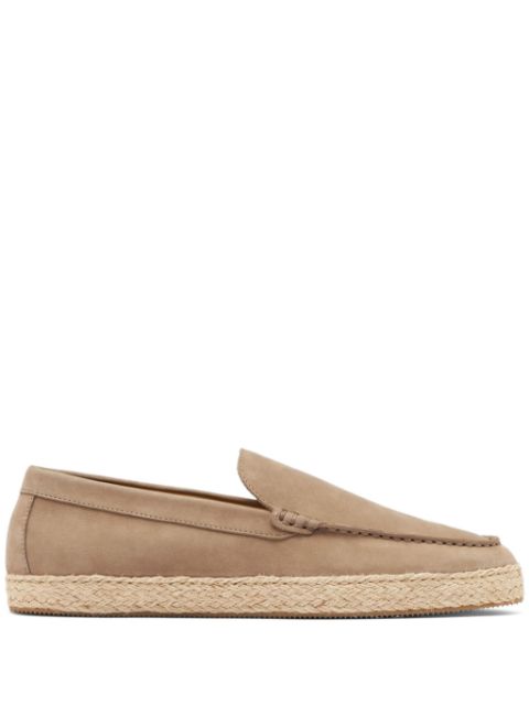 Scarosso Espadrille Lino de couro