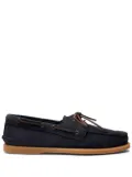 Scarosso Morgan leather boat shoes - Blue