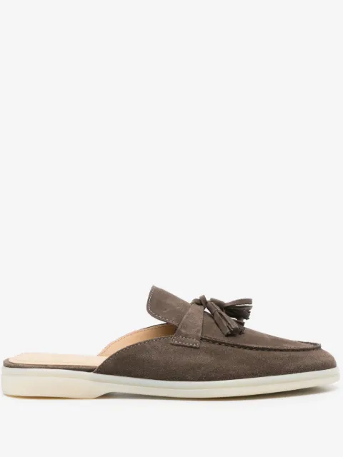 Scarosso mules en daim Lucrezia à glands