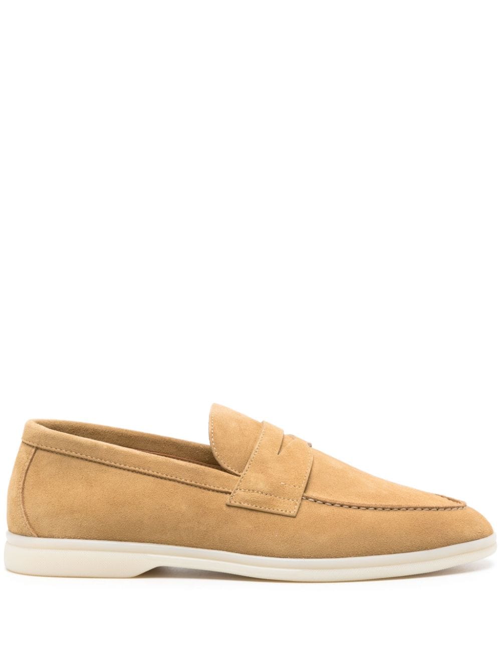 Scarosso Luciano Suede Loafers In Neutrals