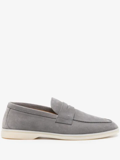 Scarosso Luciano suede penny loafers