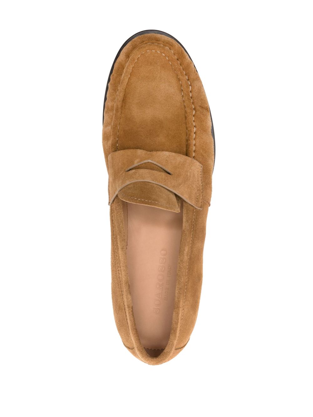 Shop Scarosso Fred Suede Loafers In Neutrals