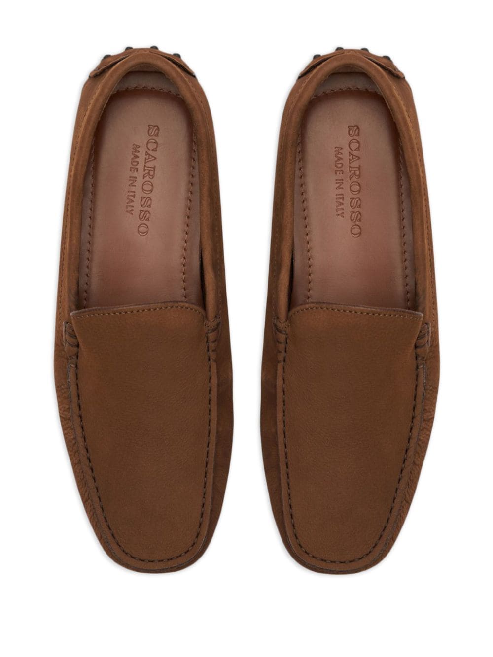 Shop Scarosso Scott Loafers In 褐色