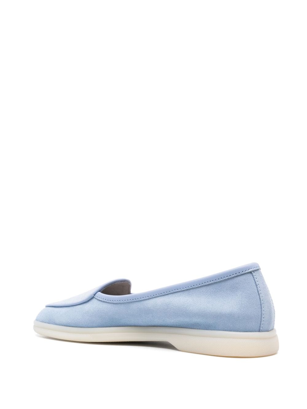 Shop Scarosso Livia Suede Loafers In Blue