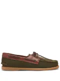 Scarosso Morgan suede boat shoes - Green