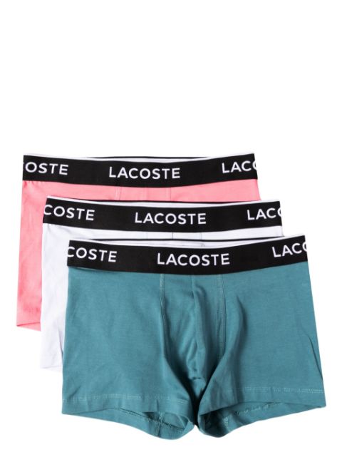 Lacoste pack de tres bóxeres con banda del logo