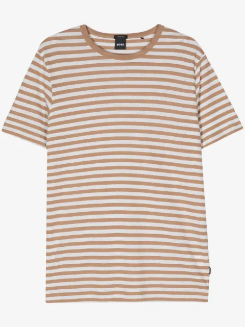 BOSS playera con rayas estampadas