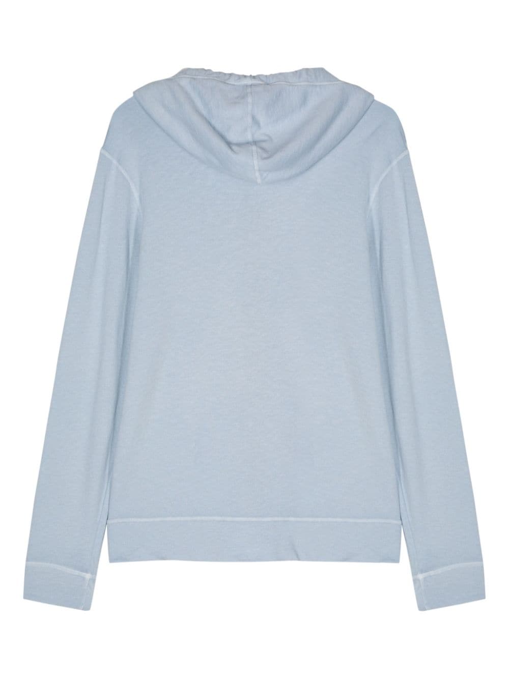 James Perse zip-up jersey hoodie - Blauw