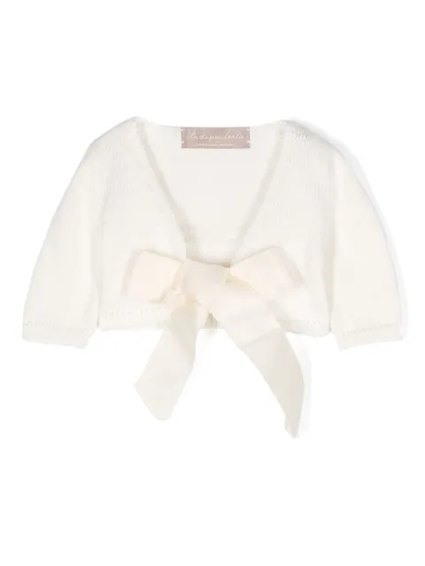 La Stupenderia Cardigan de algodão com amarração