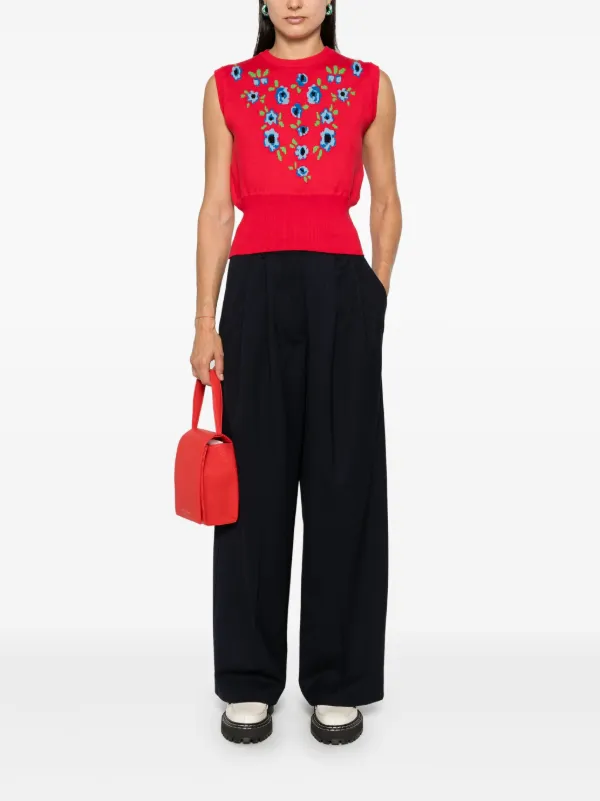 パンツ PAROSH Women Straight Pants LILIUXY24 D230131X012 Blue P.A.R.O.S.H. Liliuxy Trousers | Blue | FARFETCH