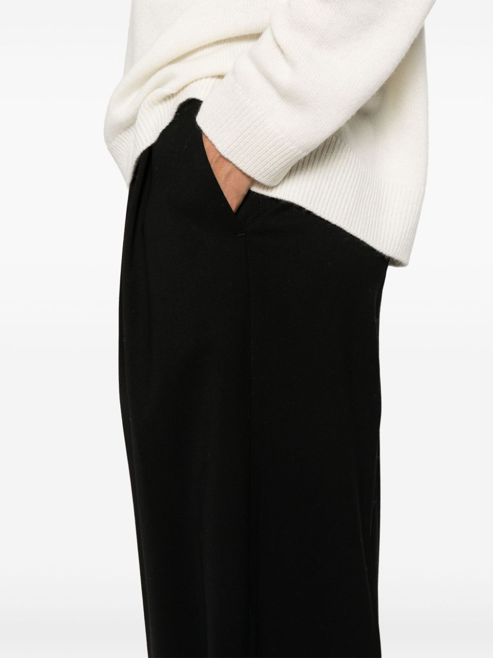 Shop P.a.r.o.s.h Liliuxy Trousers In Black