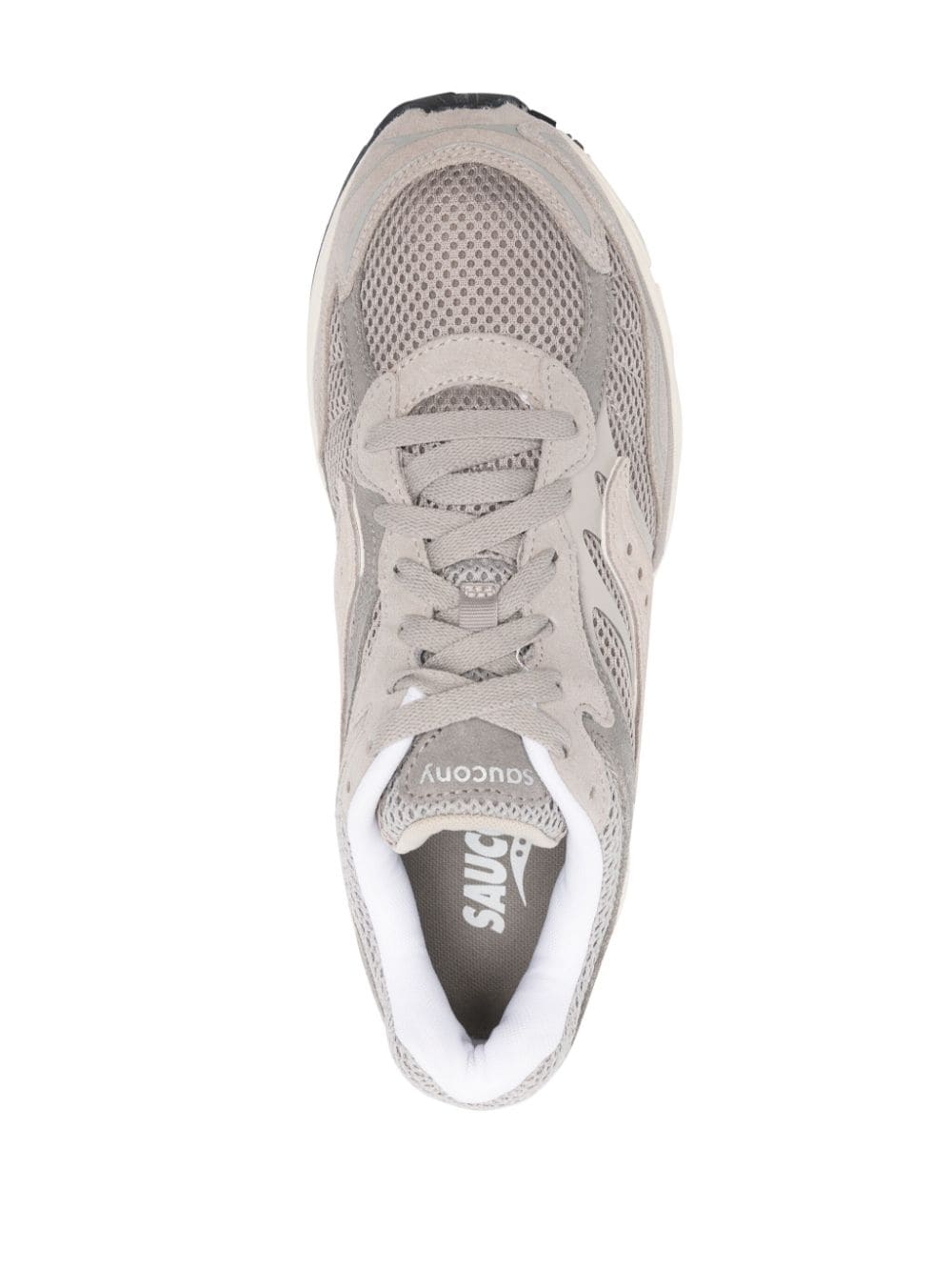 Shop Saucony Progrid Omni 9 Mesh Sneakers In Grey