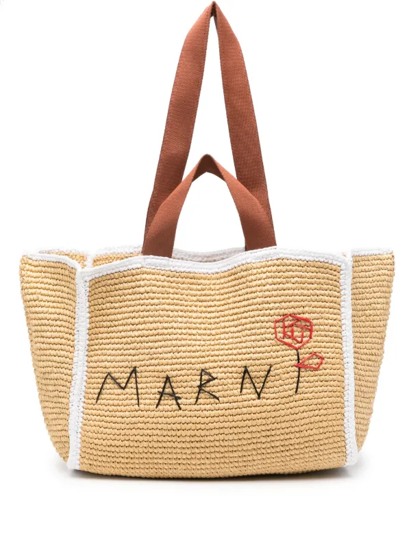 関税込★VIP価格【MARNI】マクラメ Sillo スモールショッパー MARNI マルニ ラフィアバッグ正規規取扱店 沖縄セレクトショップ