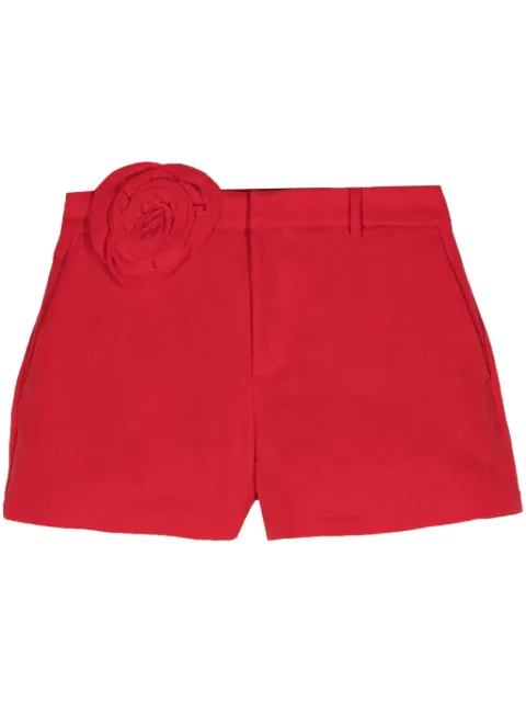 Blumarine rose-appliqué shorts