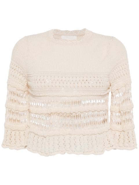 MARANT ÉTOILE Frizy crochet-knit top