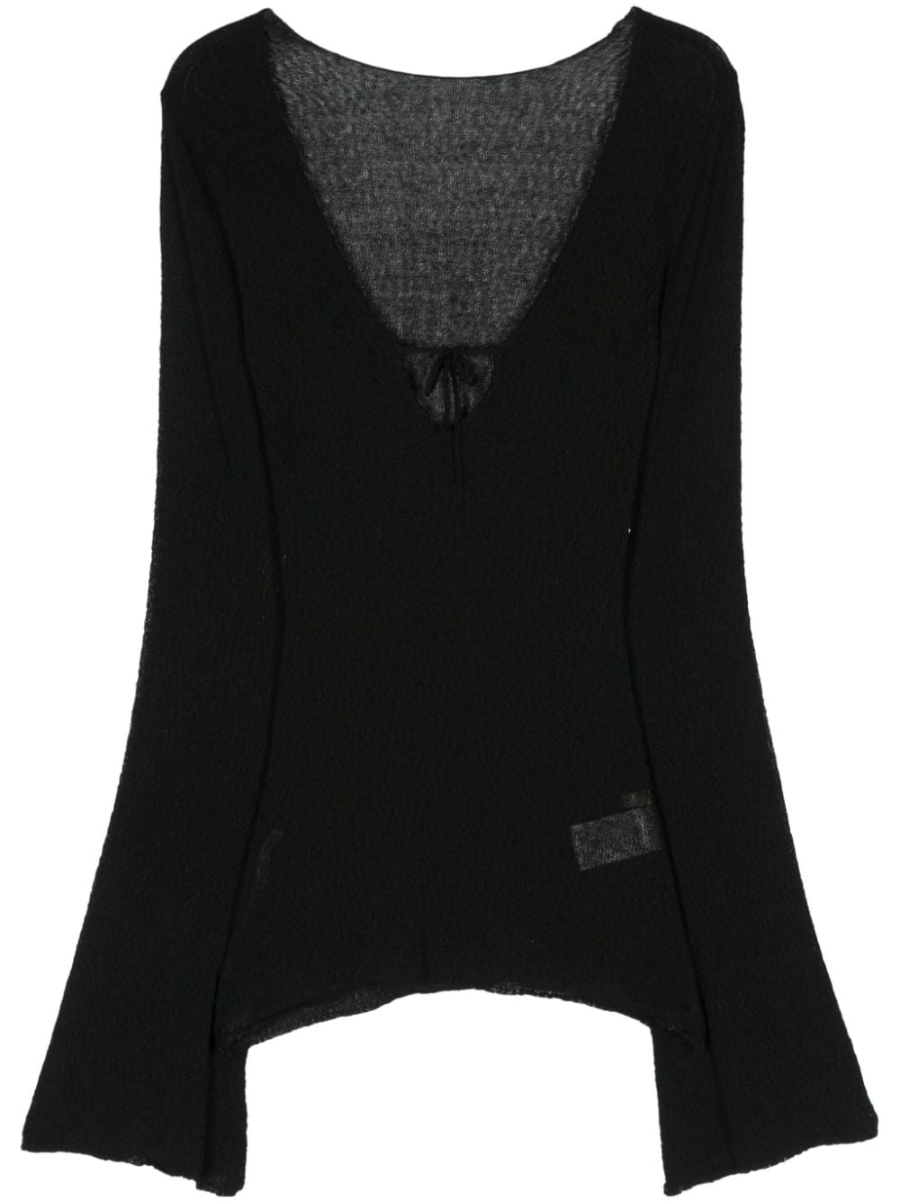 Paloma Wool Mitsu Semi-sheer Jumper In Black
