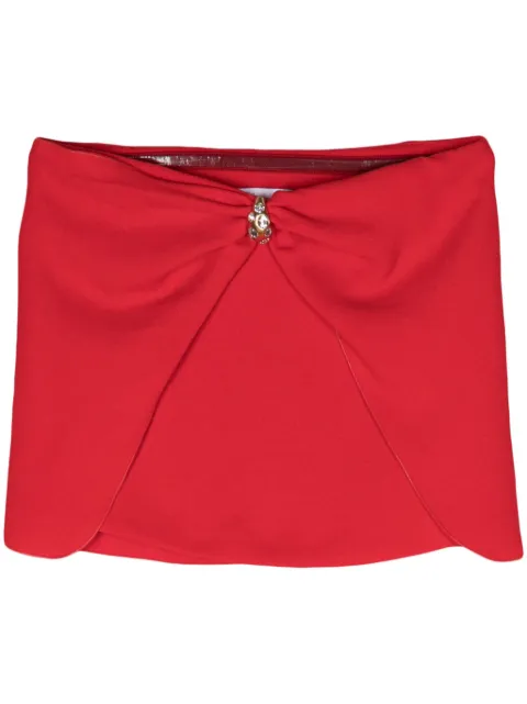 Blumarine low-rise crepe miniskirt