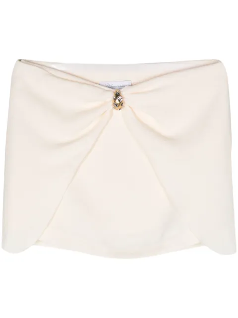 Blumarine low-rise crepe miniskirt