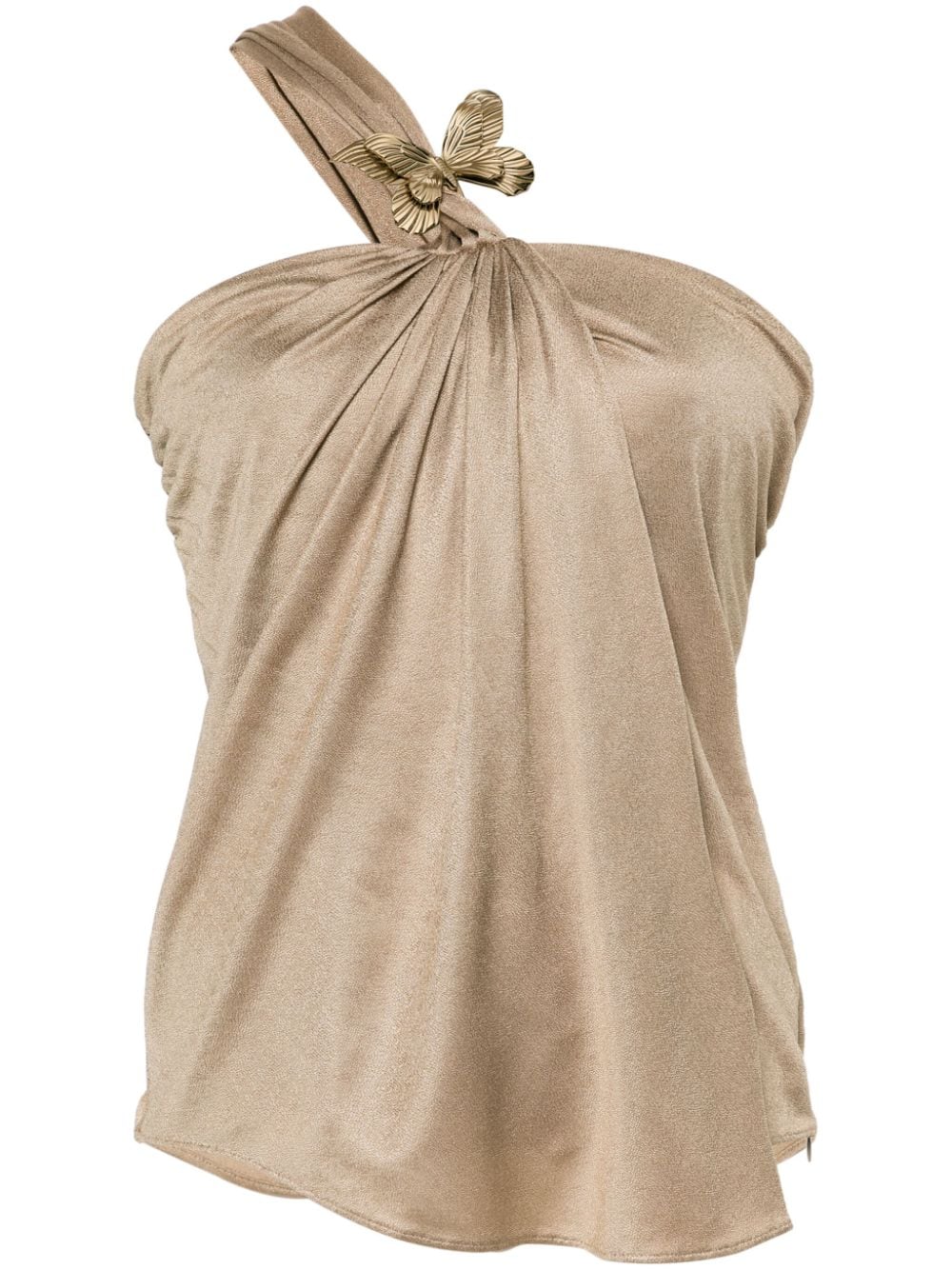 Blumarine Gedrapeerde blouse Beige