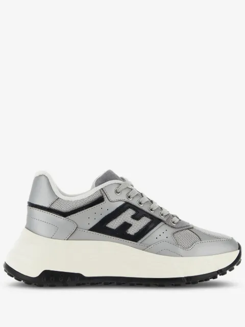 Hogan side logo patch platform sneakers