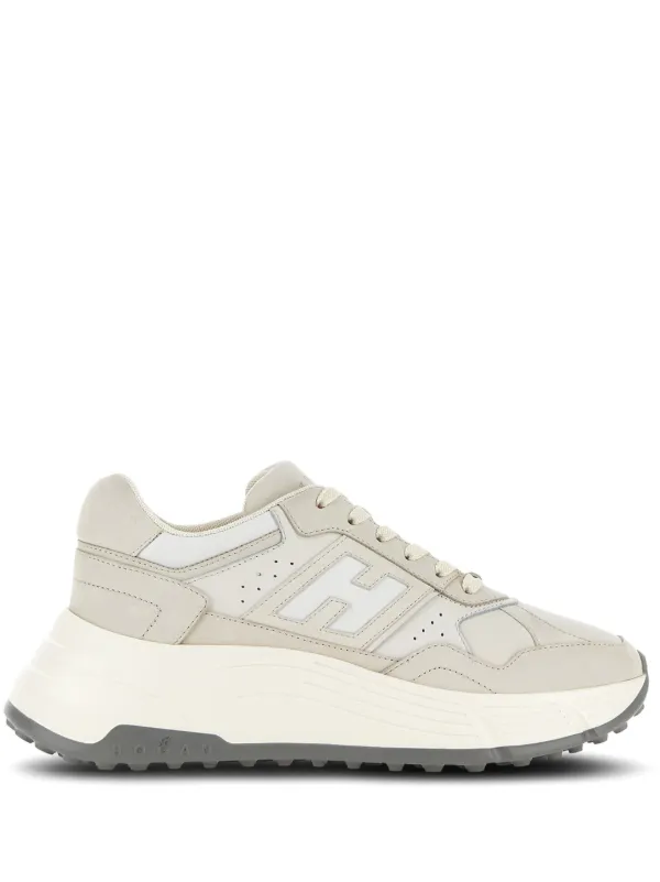 Hogan Chaussures En Cuir a Lacets Tons Neutres FARFETCH DZ