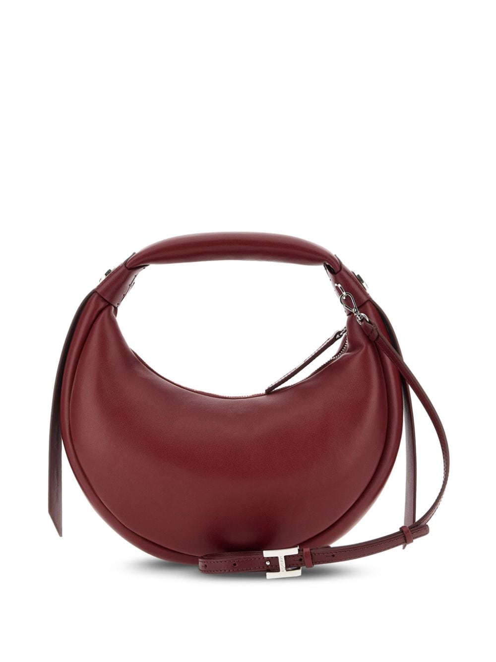 Hogan Ronde leren hobo tas - Rood