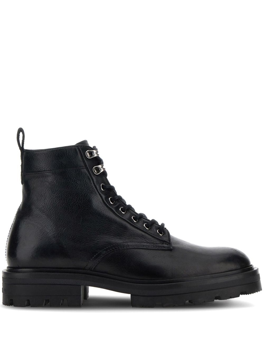 Hogan H673 leather boots Black