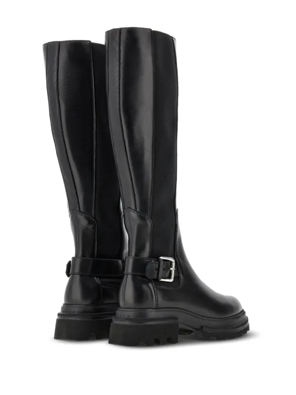 Hogan buckled biker boots 36