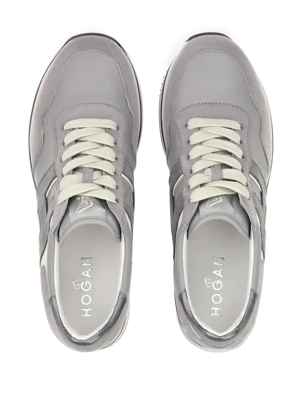H483 MIDIプラットフォームスニーカー Hogan H483 Midi Platform lace-up Sneakers | Grey | FARFETCH AZ