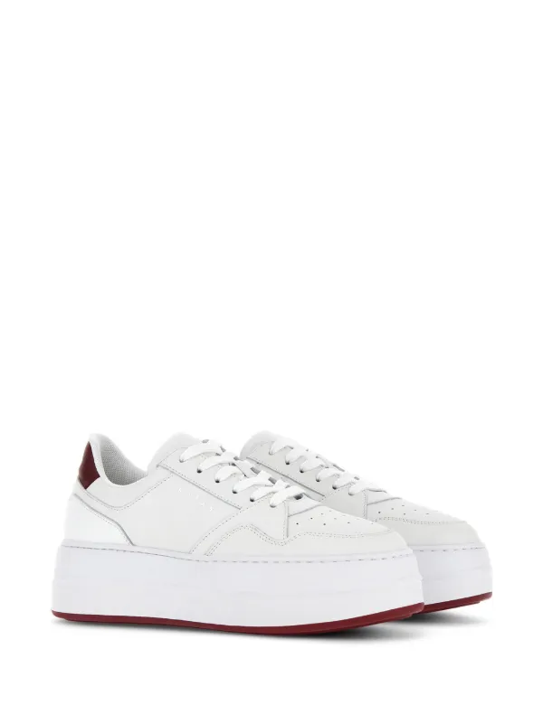 スニーカー H670 Sneakers - Hogan - Leather - White Hogan H670 Flatform Leather Sneakers | White | FARFETCH